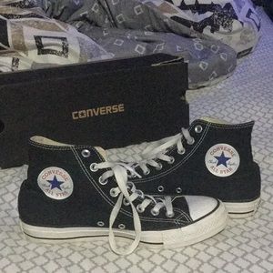 all star high top black converse